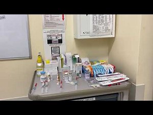 The anaesthesia drug trolley