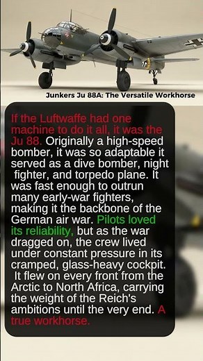 The Swiss Army Knife of the Luftwaffe #history #worldwar2 #ww2 #militaryhistory #military