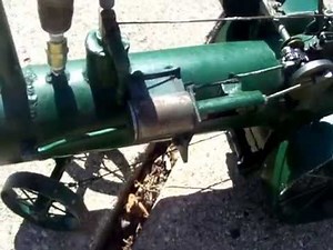 Hand Made 1" Live Steam Traction Engine - Compressed Air Test/Walk Around