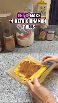 Let’s Make a 4 Keto Cinnamon Rolls 2.4g NC each #Keto #KetoRecipes #KetoBreakfast ￼