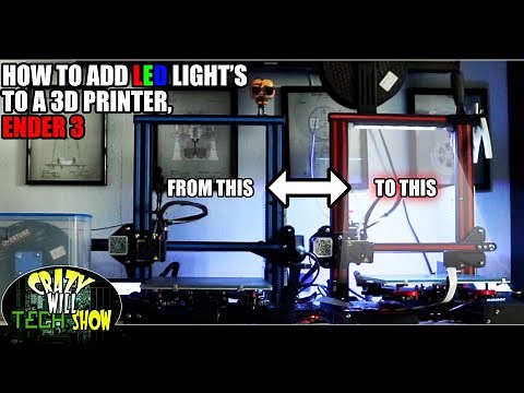 How to add LED light’s to a 3D printer, Ender 3