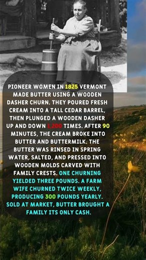 How 1820s American Farm Wives Made Butter Without an Electric Mixer in 90 Minutes.