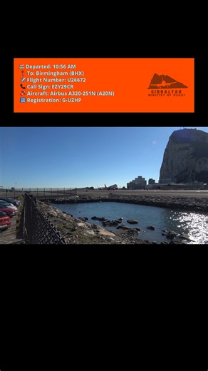 easyJet Departure with Rock of Gibraltar in full view. | The Spain Gibraltar Channel