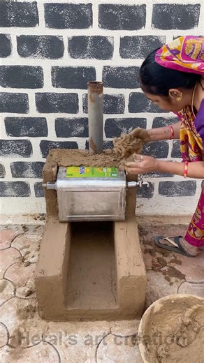 1.4M views · 3K reactions | Village women making stove from old oil tin can #women #stove #homemade #oiltincan | Hetal's Art - Creation | Facebook