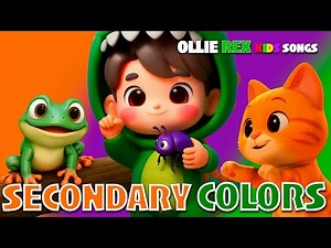Learn Secondary Colors with Animals | Fun Bilingual Song for Kids (English & Spanish)