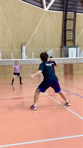 《バドミントン》2:1プッシュレシーブ練習 #badminton #kokacare