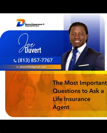 The Most Important Questions to Ask a Life Insurance Agent #InsuranceAgent #LifeInsurance #HealthInsurance #AutoInsurance #TampaInsurance #TampaCoverage #TampaLifeInsurance #TampaAutoInsurance #InsuranceExpertsTampa #FLInsuranceAgent