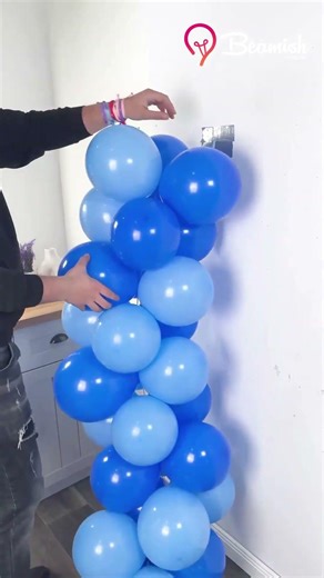 Easy Balloon Wall Hack 🎈 #smart #balloon #decorationideas