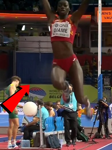 FATIMA DIAME With NEW Indoor Record! 😱😈 #comeback #olympics #womensports #athletics #athlete #fitness #trackandfield #sports #viral #gym #fatima #diame #fatimadiame
