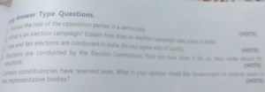 Discuss the role of the opposition parties in a democracy.Wha... | Filo