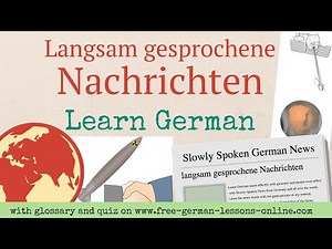 Learn German B1: Slowly Spoken German News