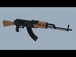 blender 3D tutorial build a (rifle AK-47) PART 1