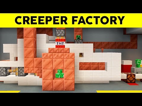 Working Creeper Factory in Minecraft