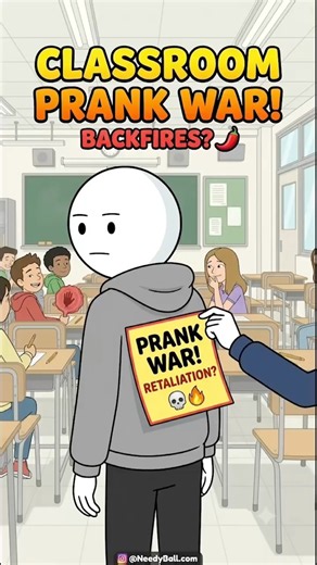 KICK ME Note Prank BACKFIRES 😂 (Instant Karma)