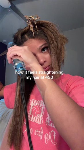 How It Feels to Straighten Hair at 450°F
