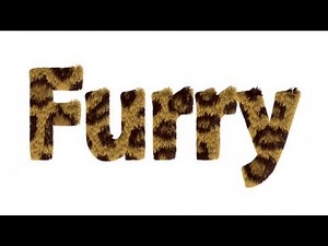 Guide to creating furry text in Eye Candy 7 - How to make realistic furry text
