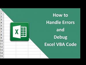 #12 How to Handle Errors and Debug Excel VBA Code