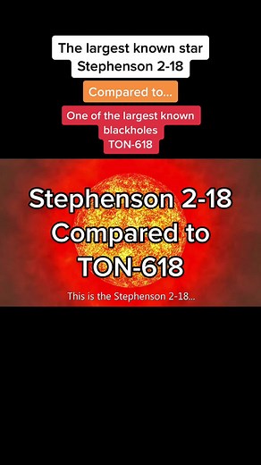 Stephenson 2-18 vs TON-618: Star vs Black Hole Comparison