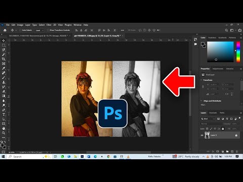 Photoshop Tutorial — Change Image to Grayscale