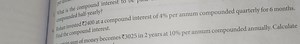 What is the compound interest compounded half-yearly?Rohan inv... | Filo