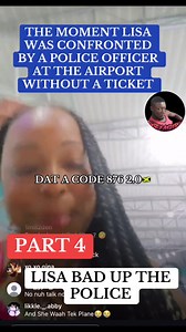 Lisa hype turned up at the airport without a plane ticket and almost get arrested | Conroy Anderson