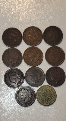Indian Head Pennies Lot Of 11 Most In Very Nice Condition. 1864 (cull) to 1906 | eBay