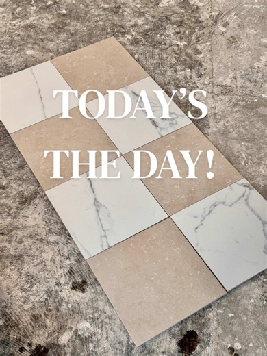 Today’s the day! Cottage Kitchen Flooring install! #edwardmartin #fyp #cottage #kitchen #renovation