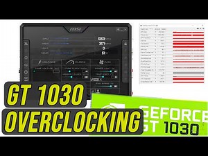 Overclock NVidia GT 1030 dengan MSI Afterburner