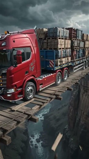 Impossible Bridge with heavy load in truckers of Europe 3 #truckersofeurope3 #toe3