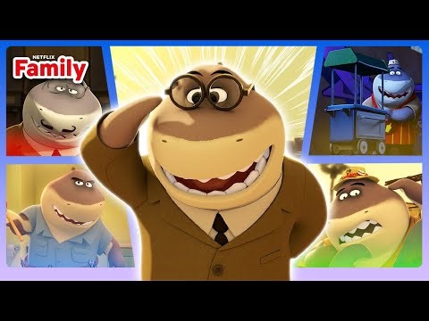 Every Time Shark Goes Undercover 😎 The Bad Guys: Breaking In | Netflix Family
