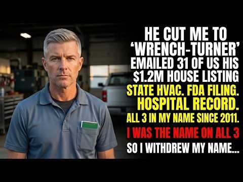 Owner's Son Cut Me to "Wrench-Turner" at $65 an Hour, I Held the State License on All His Hospita...