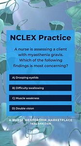 🔥 NCLEX Brain Boost! 🔥 Think you know the answer? 🤔 Drop it in the comments and put your skills to the test! (Answer & rationale below ⬇️) 💡 Got it right? You’re one step closer to passing! 🎉 📚 Need a refresher? No worries—every question is a chance to learn! Tag a study buddy and let’s tackle the NCLEX together! 🩺💪 ✨ Want more study tips, expert insights, and must-know content? Follow @TeachRN.official and prep with confidence! 🚀 #nclex #nclexprep #nurse #nurselife #nursingstudent #nur
