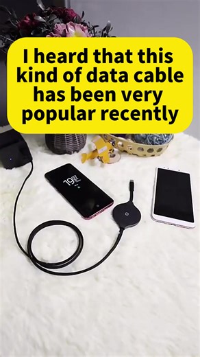 Type - C Android Cable   Wireless Charging! Fast Charging for Two Phones Simultaneously, with Excellent Quality!#fyp #goodfinds #dataline