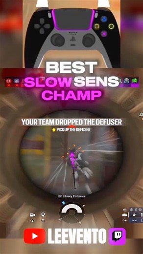 BEST SLOW SENS FOR THE BEST AIM 🏆#r6siege