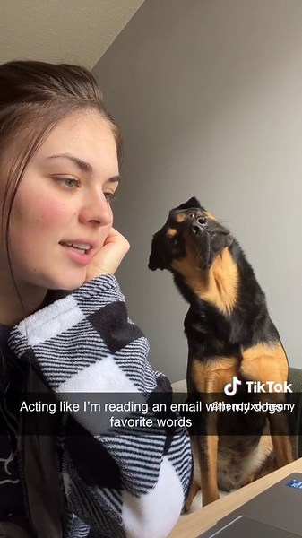 Girl Teasing Dog with Treats | Cute Head Tilt Moment