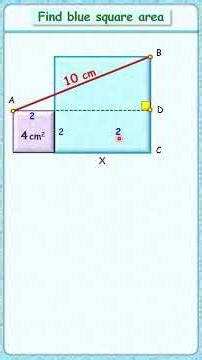 Find area of blue square ......... #maths #geometry #olympiad #cds #cat #27 #iit #cbse #ssc #cgl