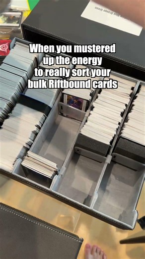 How I Finally Organized All My Bulk Riftbound Cards | Riftbound ‪@riftbound‬ #Riftbound #Shorts