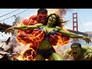 🔥 Red Hulk vs She Hulk — Epic Showdown in San Francisco, Hulk’s Rescue Changes Everything!