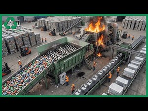 Inside the Recycling Factory – How Aluminum Cans Recycled Into Modern Furniture (Full Process)