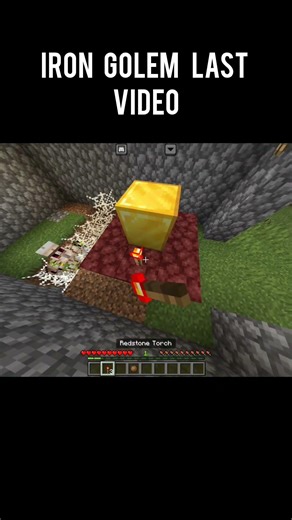 last video iron golem😭😭