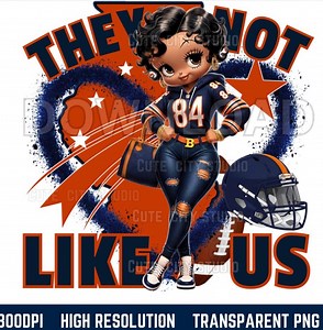 Betty Boop Chicago Bears PNG, Football Mom Clipart (digital Download) - Etsy