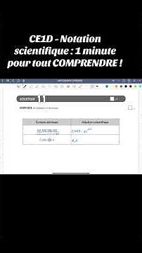 CE1D : Tu bloques sur la notation scientifique ? Regarde ça. #ce1d #maths #exercicecorrigé#education