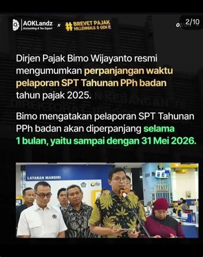 Rileksasi SPT PPh badan di tanda tangan hari ini