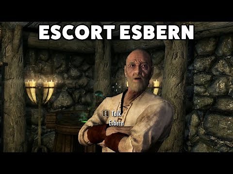 Skyrim - Alduin's Wall - Escort Esbern to Riverwood