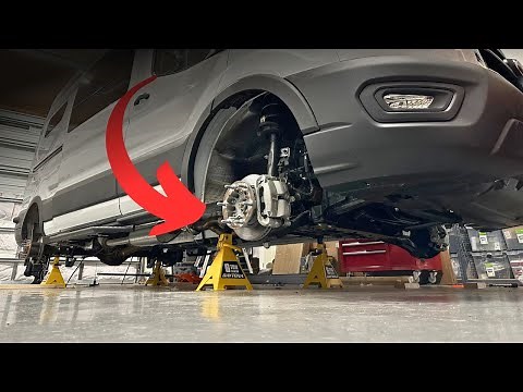 Ford Transit lift jack points, wheel offsets & getting rims powder coated black