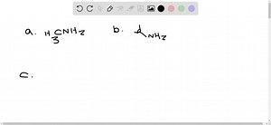 SOLVED:Give a structural formula to match the name ar a namate match the structure for each of the following. a. methylamine b. isopropylamine c. CH3 CH2 NHCH2 CH3