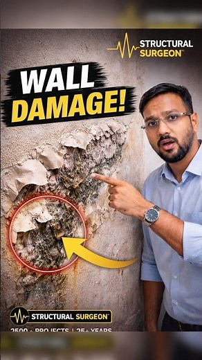 Why Wall Paint Bubbles | Complete Repair Process Explained #home #concretecrackrepair #construction