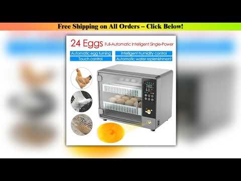 24 Egg Incubator Full Automatic Touch Temperature Control Farm Hatchery Machine Chicken Duck Quail