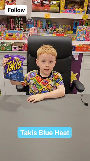 10K views · 59 reactions | Takis Blue Heat   - Can Zac Handle Them?  Zac Takes On The Famous Takis Blue Heat  #sweets #candy #trend #trending #viral #takis #challenge #hot #trendingreels #funnyreels #viralreels #videooftheday #joessweetiebarn #spicy #viralfood #food #foodie #foodreels | Joe's Sweetie Barn | Facebook