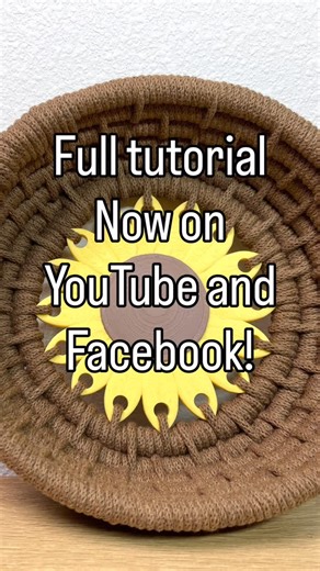 Cre | Coiled Baskets & Fiber Art Instructor on Instagram: "My new tutorial on how to coil a basket using a sunflower base is now live on Facebook and YouTube 🌻 Kits are available on the site so you can follow along step by step. Don’t forget the Black Friday sale is happening all weekend. Buy one, get one, 50% off the entire site. Shop the Handy Knots link in my bio to grab your kit and start coiling 🧺 #Basketcoiling #basketweaving #basketweave #coiledbasket #coilbasket #coiledtray #basketry #